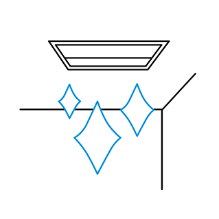 Ceiling soiling prevention